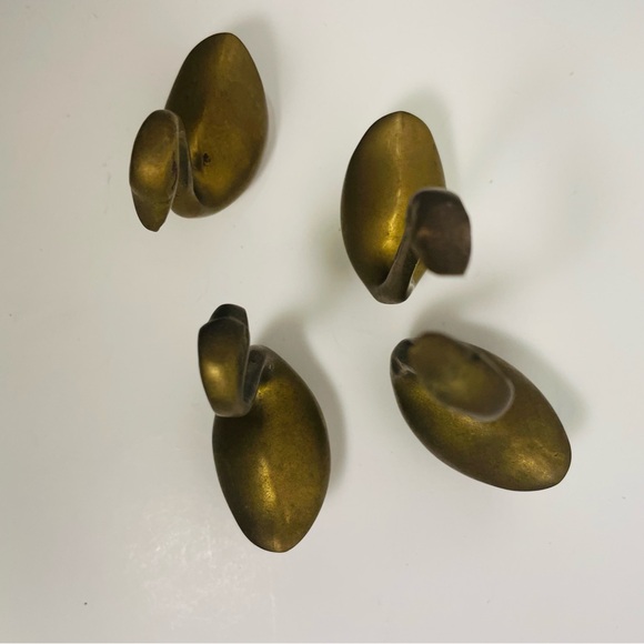 Vintage Made In Korea Brass Geese Gaggle Figurine Set of 4 - Picture 4 of 5